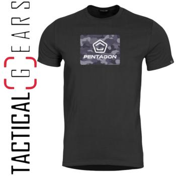PENTAGON AGERON T-SHIRT SPOT CAMO K09012-SC-01 SCHWARZ